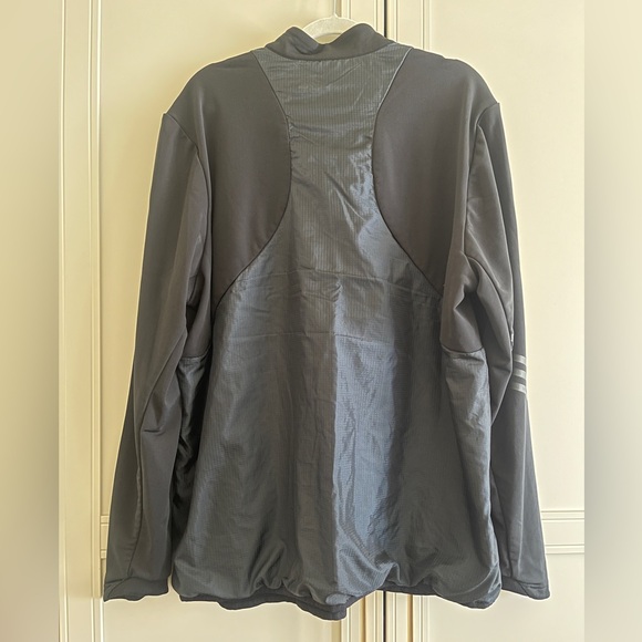 Adidas Men Climaheat Thermal Black Pullover 1/4 Zip. Size 2XL. - Picture 2 of 6